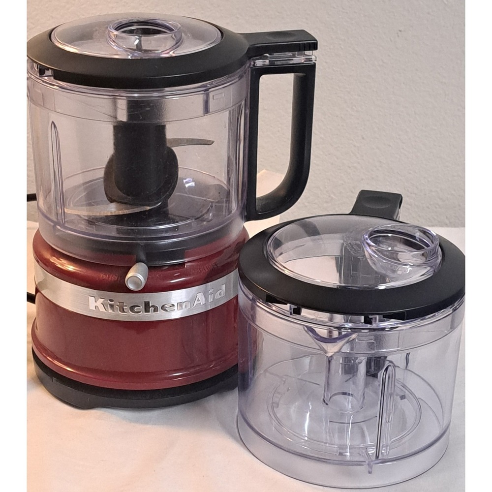 KitchenAid KFC3516QER 3.5 Cup Mini Food Chopper Food Processor Empire Red Tested